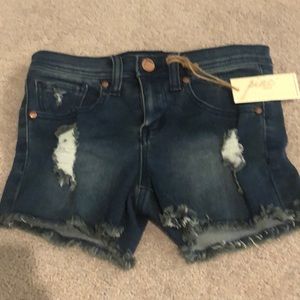 Pinc Girls NWT Blue Jean Denim Shorts Size 14